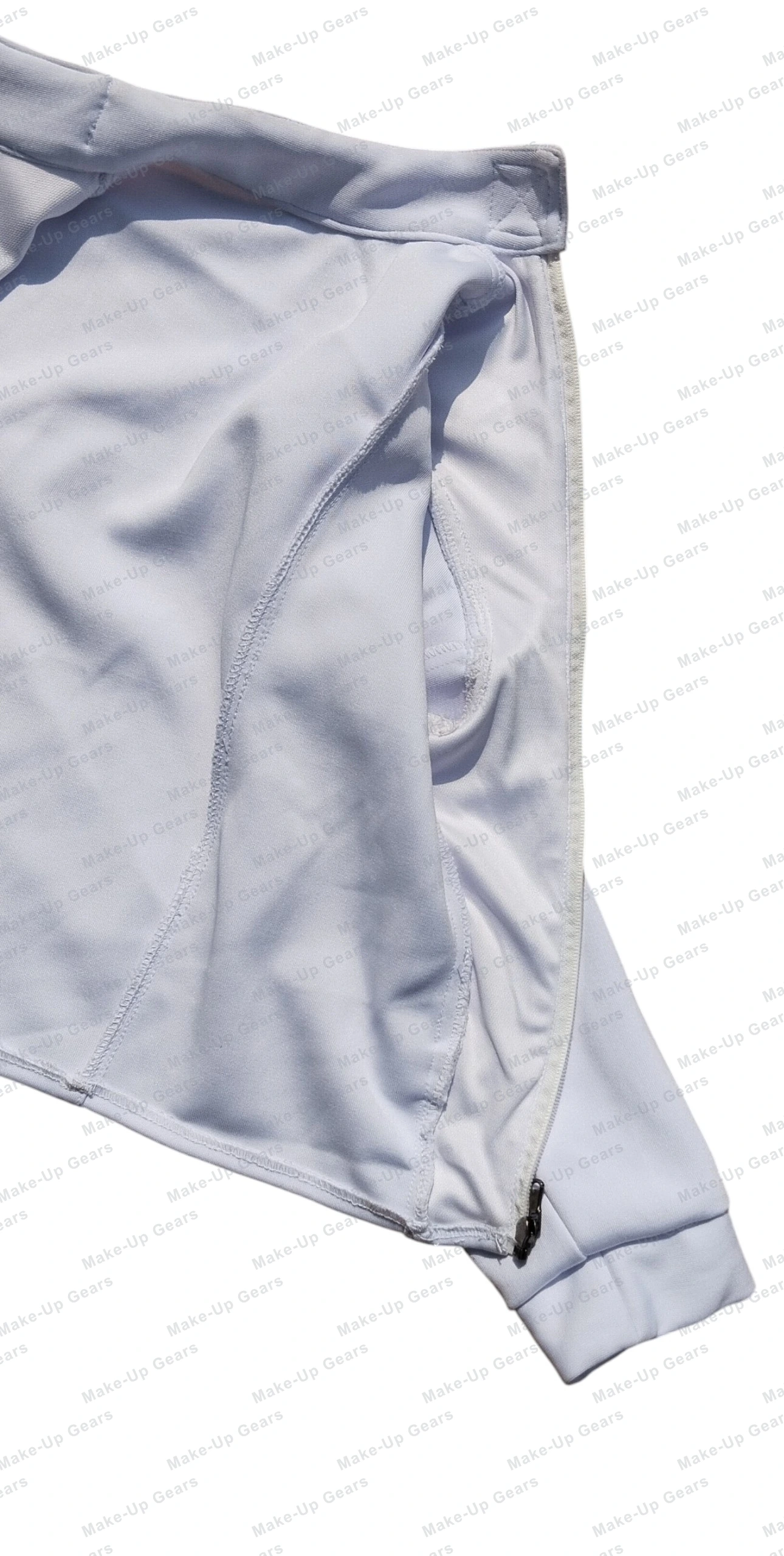 MUFJ-2300 fencing jacket open arm left view