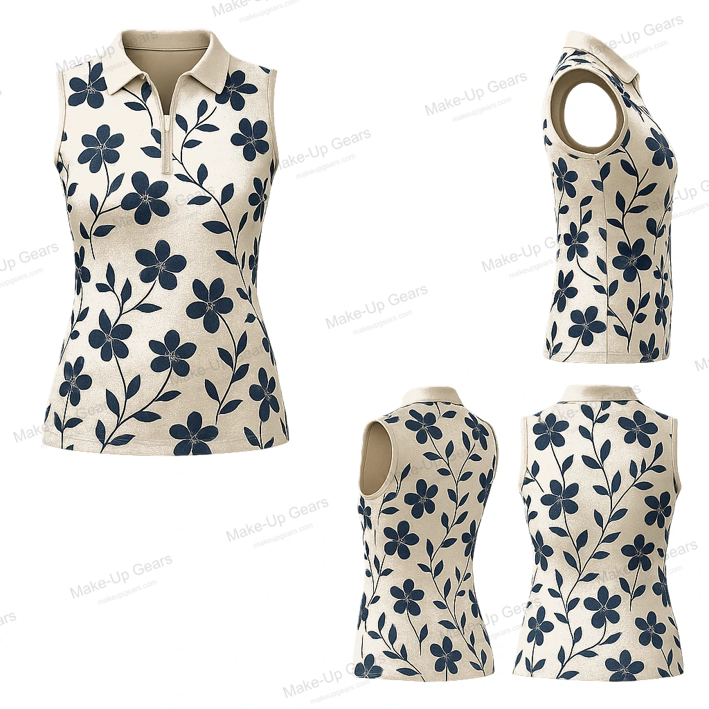 Bloomfield Sleeveless Polo - Rose Mirage ART-MLGP-1177