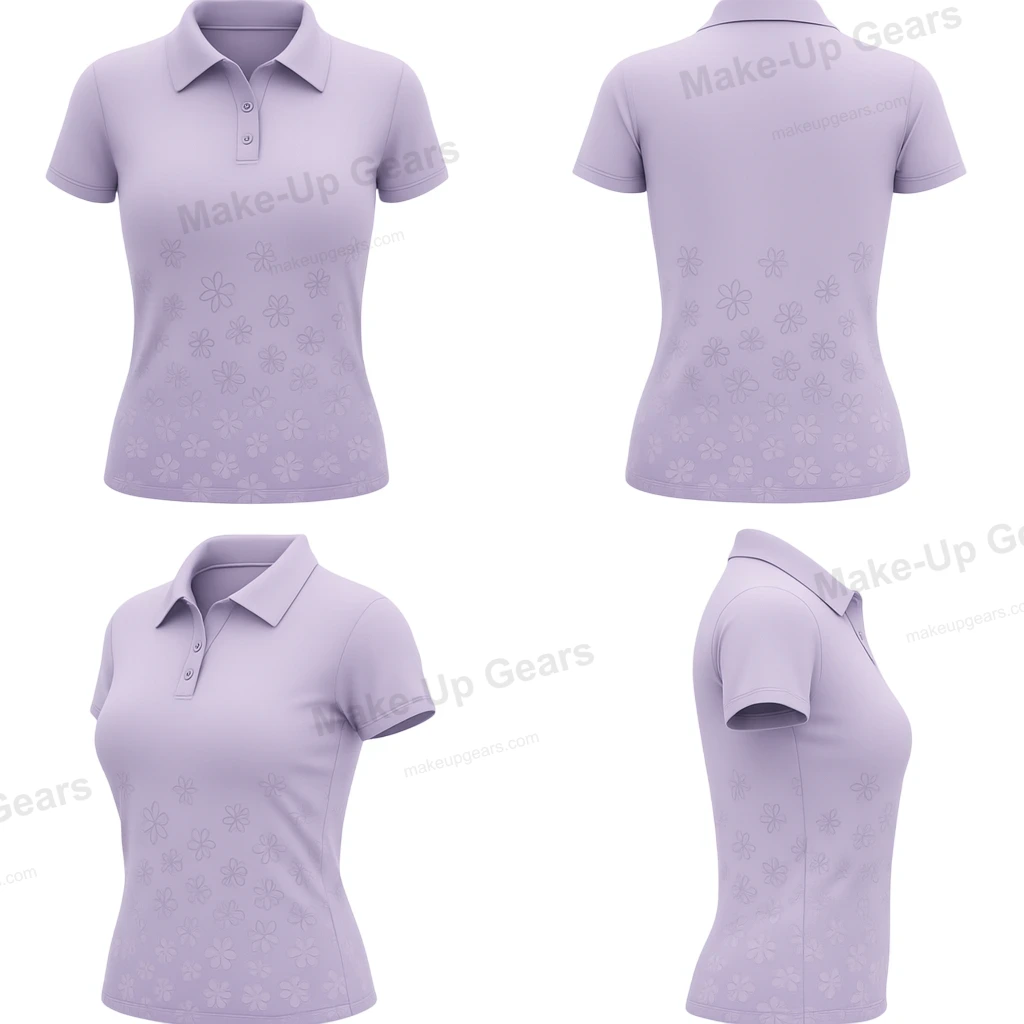 Nordic Bloom Fade Polo - Orchid Sky ART-MLGP-1184