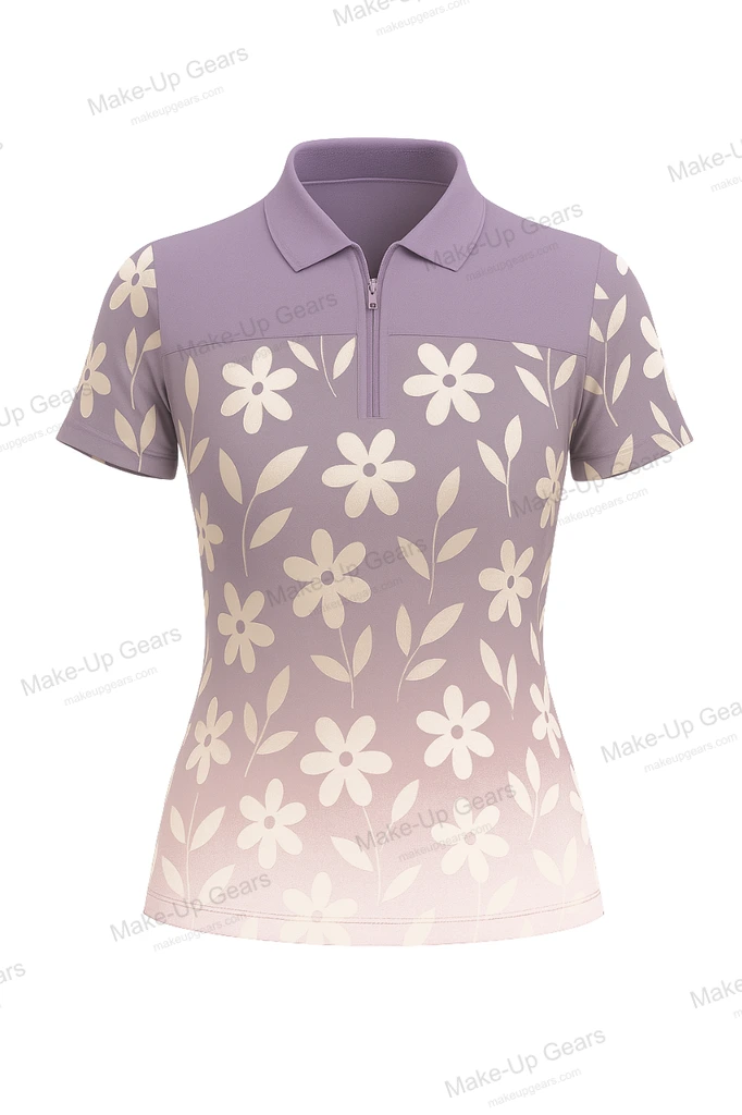 Floral Whisper Polo - Lavender Mist ART-MLGP-1195