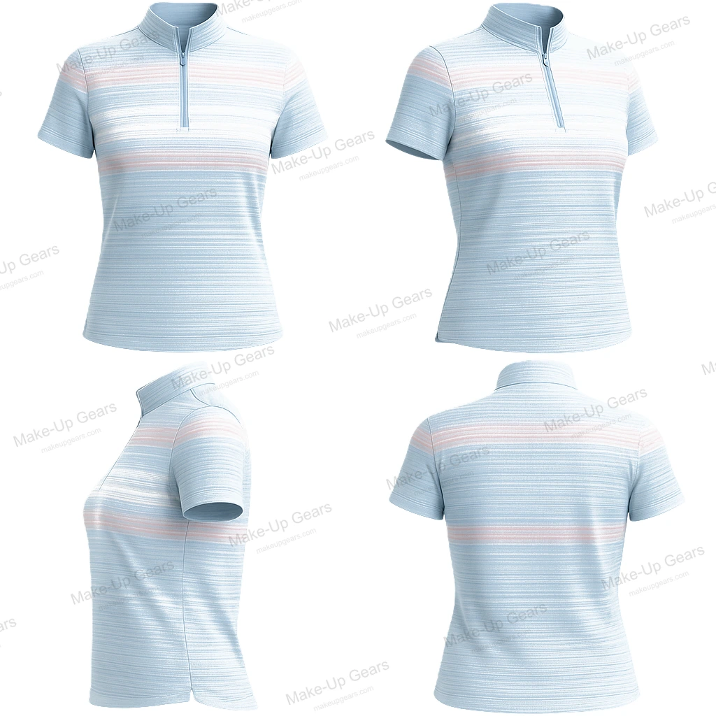 Oceana Stripe ¼ Zip Polo ART-MLGP-1202