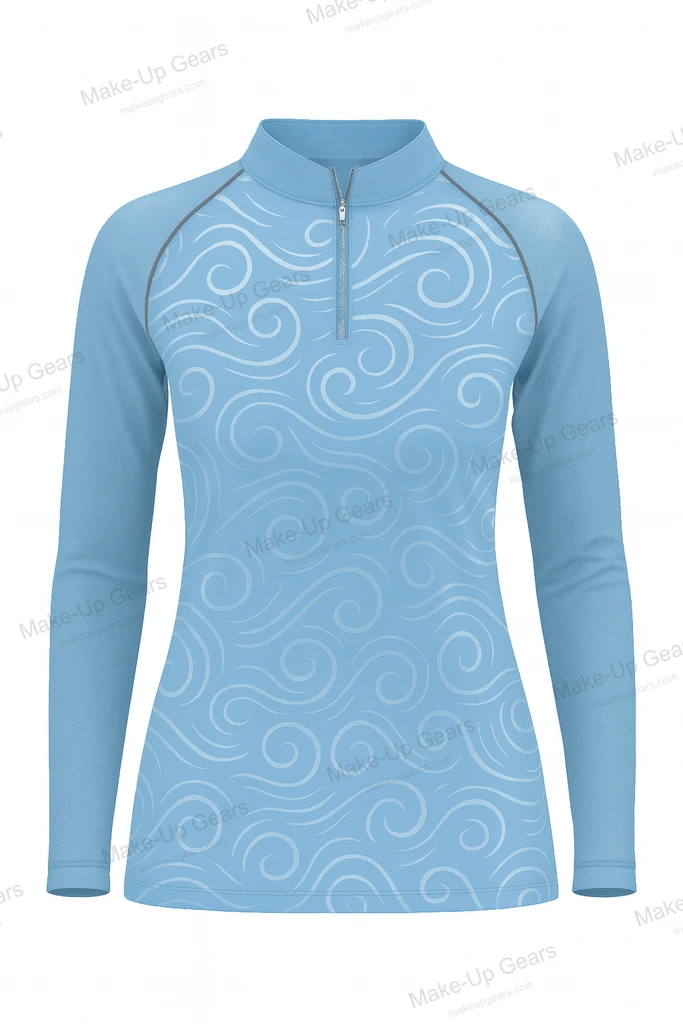 Windchill Zip Polo – Glacier Blue ART-MLGP-1239
