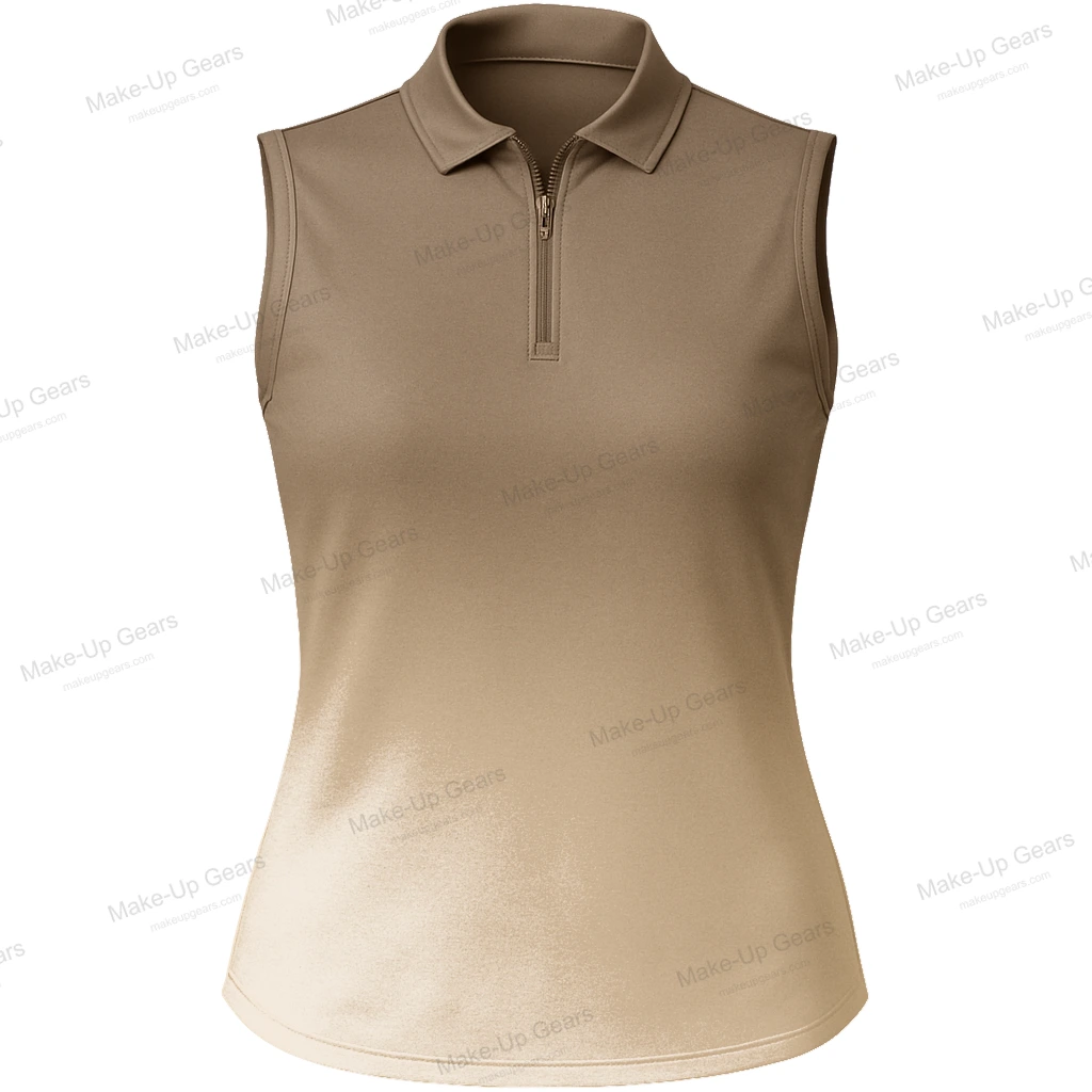 Coral Fade Zip Polo – Sandfade ART-MLGP-1260
